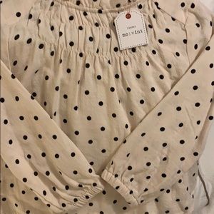 Mo:Vint -Adorable polka dot girls top